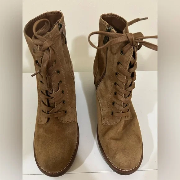 Bjorndal Shoes Bjorndal Tan Lace Up Suede Boots Poshmark